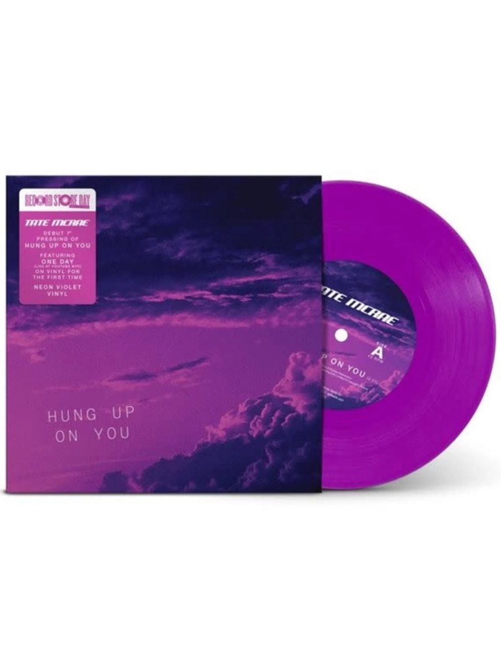 NEW Tate McRae Hung Up On You RSD 2026 7” Neon Violet Vinyl